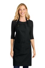 Port Authority Signature Heavy Twill Bib Apron A900 Deep Black