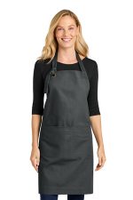 Port Authority Signature Heavy Twill Bib Apron A900 Storm Grey