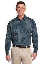 Brooks Brothers Tech Stretch Patterned Shirt BB18006 Dark Pine Multi Check
