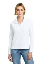 Brooks Brothers Women's Luxe Performance 1/4-Zip BB18215 White
