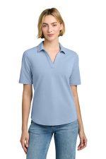 Brooks Brothers Women's Pinpoint Pique Polo BB18223 Newport Blue End On End