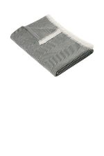 Brooks Brothers Coastal Throw BB19001 Windsor Grey/ Parchment