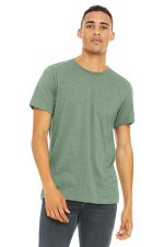 BELLA+CANVAS Unisex Heather CVC Short Sleeve Tee. BC3001CVC Heather Sage