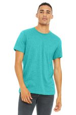 BELLA+CANVAS Unisex Heather CVC Short Sleeve Tee. BC3001CVC Heather Sea Green