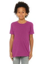 BELLA+CANVAS Youth Jersey Short Sleeve Tee. BC3001Y Berry