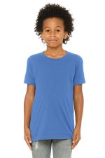 BELLA+CANVAS Youth Jersey Short Sleeve Tee. BC3001Y Columbia Blue