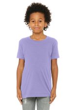 BELLA+CANVAS Youth Jersey Short Sleeve Tee. BC3001Y Dark Lavender