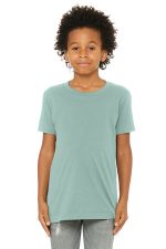BELLA+CANVAS Youth Jersey Short Sleeve Tee. BC3001Y Dusty Blue