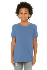 BELLA+CANVAS Youth Jersey Short Sleeve Tee. BC3001Y Lavender Blue