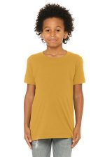 BELLA+CANVAS Youth Jersey Short Sleeve Tee. BC3001Y Mustard