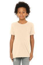 BELLA+CANVAS Youth Jersey Short Sleeve Tee. BC3001Y Soft Cream