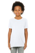 BELLA+CANVAS Youth Jersey Short Sleeve Tee. BC3001Y White