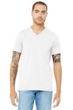 BELLA+CANVAS Unisex Jersey Short Sleeve V-Neck Tee. BC3005 White