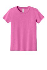 BELLA+CANVAS Youth Triblend Short Sleeve Tee. BC3413Y Charity Pink Triblend