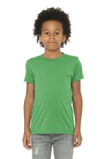 BELLA+CANVAS Youth Triblend Short Sleeve Tee. BC3413Y Green Triblend