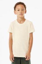 BELLA+CANVAS Youth Triblend Short Sleeve Tee. BC3413Y Solid Natural Triblend