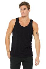 BELLA+CANVAS Unisex Jersey Tank. BC3480 Black Heather