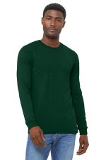BELLA+CANVAS Unisex Triblend Long Sleeve Tee BC3513 Emerald Triblend