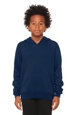 BELLA+CANVAS Youth Sponge Fleece Pullover Hoodie BC3719Y Navy