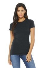 BELLA+CANVAS Women's Slim Fit Tee. BC6004 Dark Grey Heather