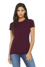 BELLA+CANVAS Women's Slim Fit Tee. BC6004 Maroon
