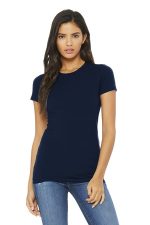 BELLA+CANVAS Women's Slim Fit Tee. BC6004 Navy