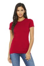 BELLA+CANVAS Women's Slim Fit Tee. BC6004 Red