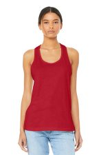 BELLA+CANVAS Women's Jersey Racerback Tank. BC6008 Red