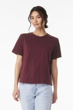 BELLA+CANVAS Women's 6-Ounce Heavyweight Tee BC6110 Maroon