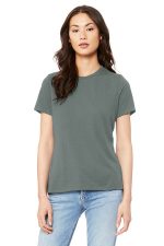 BELLA+CANVAS Women's Relaxed Jersey Short Sleeve Tee. BC6400 Blue Storm