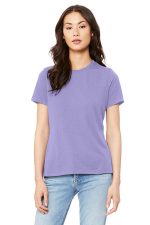 BELLA+CANVAS Women's Relaxed Jersey Short Sleeve Tee. BC6400 Dark Lavender