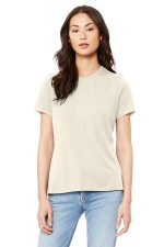 BELLA+CANVAS Women's Relaxed Jersey Short Sleeve Tee. BC6400 Natural