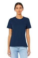 BELLA+CANVAS Women's Relaxed Jersey Short Sleeve Tee. BC6400 Navy