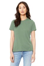 BELLA+CANVAS Women's Relaxed Jersey Short Sleeve Tee. BC6400 Sage