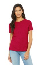 BELLA+CANVAS Women's Relaxed CVC Tee BC6400CVC Heather Red