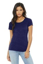 BELLA+CANVAS Women's Triblend Short Sleeve Tee. BC8413 Navy Triblend