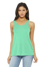 BELLA+CANVAS Women's Flowy Racerback Tank. BC8800 Mint