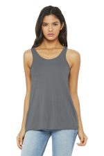 BELLA+CANVAS Women's Flowy Racerback Tank. BC8800 Storm