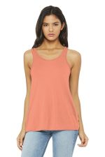 BELLA+CANVAS Women's Flowy Racerback Tank. BC8800 Sunset