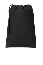 Port Authority Core Cotton Drawstring Bag BG0350 Deep Black