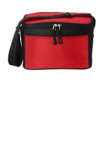 Port Authority 6-Can Cube Cooler. BG512 Red/ Black
