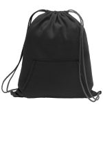 Port & Co Core Fleece Sweatshirt Cinch Pack. BG614 Jet Black