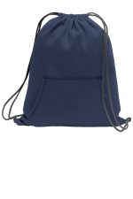 Port & Co Core Fleece Sweatshirt Cinch Pack. BG614 Navy