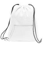 Port & Co Core Fleece Sweatshirt Cinch Pack. BG614 White