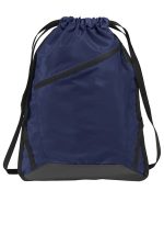 Port Authority Zip-It Cinch Pack. BG616 True Navy/ Black