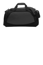 Port Authority Medium Active Duffel. BG801 Dark Charcoal/ Black