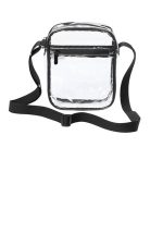 Port Authority Clear Crossbody Bag BG931 Clear/ Black