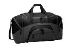 Port Authority - Standard Colorblock Sport Duffel. BG99 Heather Grey/ Black