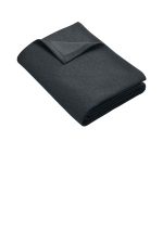 Port & Co Core Fleece Sweatshirt Blanket. BP78 Dark Heather Grey