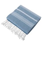 Port Authority Cali Throw BP90 Aegean Blue/ White